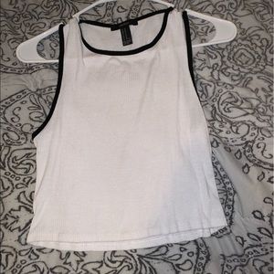 White crop top